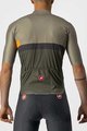 CASTELLI Cyklistický dres s krátkým rukávem - A BLOCCO - šedá/oranžová/zelená