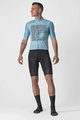 CASTELLI Cyklistický dres s krátkým rukávem - BAGARRE - modrá