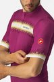 CASTELLI Cyklistický dres s krátkým rukávem - GRIMPEUR - cyklámenová