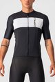 CASTELLI Cyklistický dres s krátkým rukávem - PROLOGO VII - černá/béžová/šedá