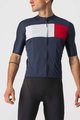CASTELLI Cyklistický dres s krátkým rukávem - PROLOGO VII - šedá/červená/modrá