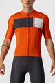 CASTELLI Cyklistický krátký dres a krátké kalhoty - PROLOGO VII - ivory/černá/oranžová