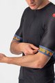CASTELLI Cyklistický dres s krátkým rukávem - ENTRATA VI - modrá/oranžová/černá