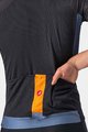 CASTELLI Cyklistický dres s krátkým rukávem - ENTRATA VI - modrá/oranžová/černá