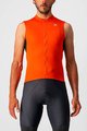 CASTELLI Cyklistický dres bez rukávů - ENTRATA VI - šedá/oranžová