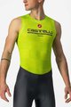 CASTELLI Cyklistické triko bez rukávů - PRO MESH BL - žlutá