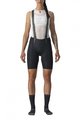 CASTELLI Cyklistické kalhoty krátké s laclem - FREE AERO RC LADY - černá