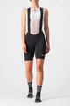 CASTELLI Cyklistické kalhoty krátké s laclem - ENDURANCE LADY  - černá