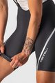 CASTELLI Cyklistické kalhoty krátké s laclem - VELOCISSIMA 3 LADY - černá
