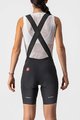 CASTELLI Cyklistické kalhoty krátké s laclem - VELOCISSIMA 3 LADY - černá