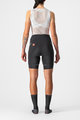 CASTELLI Cyklistické kalhoty krátké bez laclu - VELOCISSIMA 3 LADY - stříbrná/černá