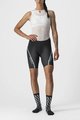CASTELLI Cyklistické kalhoty krátké bez laclu - VELOCISSIMA 3 LADY - černá/světle modrá