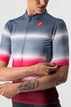CASTELLI Cyklistický dres s krátkým rukávem - DOLCE LADY - bordó/modrá