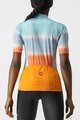 CASTELLI Cyklistický dres s krátkým rukávem - DOLCE LADY - oranžová/modrá