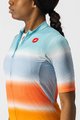 CASTELLI Cyklistický dres s krátkým rukávem - DOLCE LADY - oranžová/modrá