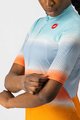 CASTELLI Cyklistický dres s krátkým rukávem - DOLCE LADY - oranžová/modrá
