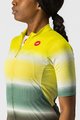 CASTELLI Cyklistický dres s krátkým rukávem - DOLCE LADY - zelená/žlutá