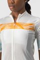 CASTELLI Cyklistický dres s krátkým rukávem - FENICE LADY - ivory/oranžová