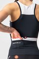 CASTELLI Cyklistický dres bez rukávů - SOLARIS LADY - černá/bílá