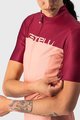 CASTELLI Cyklistický dres s krátkým rukávem - VELOCISSIMA LADY - bordó/růžová