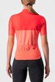 CASTELLI Cyklistický dres s krátkým rukávem - VELOCISSIMA LADY - růžová/oranžová