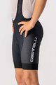 CASTELLI Cyklistické kalhoty krátké s laclem - COMPETIZIONE KIDS - černá/bílá