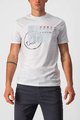 CASTELLI Cyklistické triko s krátkým rukávem - MAURIZIO TEE - šedá/bílá