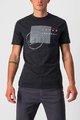 CASTELLI Cyklistické triko s krátkým rukávem - MAURIZIO TEE - černá/šedá