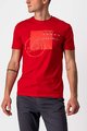 CASTELLI Cyklistické triko s krátkým rukávem - MAURIZIO TEE - červená