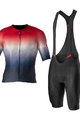 CASTELLI Cyklistický krátký dres a krátké kalhoty - AERO RACE 6.0 - bílá/modrá/černá/červená