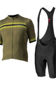 CASTELLI Cyklistický krátký dres a krátké kalhoty - GRIMPEUR - černá/zelená