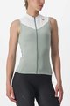 CASTELLI Cyklistický dres bez rukávů - SOLARIS LADY - zelená/ivory