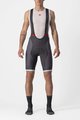 CASTELLI Cyklistické kalhoty krátké s laclem - COMPETIZION KIT - šedá