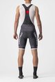 CASTELLI Cyklistické kalhoty krátké s laclem - COMPETIZION KIT - šedá