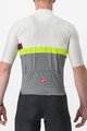 CASTELLI Cyklistický dres s krátkým rukávem - A BLOCCO - bordó/šedá/žlutá/ivory