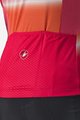 CASTELLI Cyklistický dres s krátkým rukávem - DOLCE LADY - červená/oranžová