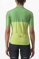 CASTELLI Cyklistický dres s krátkým rukávem - VELOCISSIMA LADY - zelená/žlutá