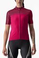 CASTELLI Cyklistický dres s krátkým rukávem - VELOCISSIMA LADY - červená/růžová