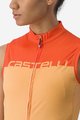 CASTELLI Cyklistický dres bez rukávů - VELOCISSIMA LADY - oranžová