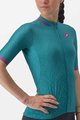 CASTELLI Cyklistický dres s krátkým rukávem - PEZZI LADY - zelená