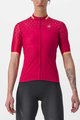 CASTELLI Cyklistický dres s krátkým rukávem - PEZZI LADY - červená