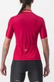 CASTELLI Cyklistický dres s krátkým rukávem - PEZZI LADY - červená