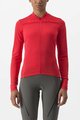 CASTELLI Cyklistický dres s dlouhým rukávem letní - ANIMA 4 LADY - červená