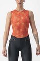 CASTELLI Cyklistické triko bez rukávů - PRO MESH 4 W LADY - oranžová