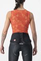 CASTELLI Cyklistické triko bez rukávů - PRO MESH 4 W LADY - oranžová
