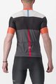 CASTELLI Cyklistický dres s krátkým rukávem - SEZIONE - šedá/černá/oranžová