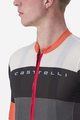 CASTELLI Cyklistický dres s krátkým rukávem - SEZIONE - šedá/černá/oranžová