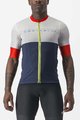 CASTELLI Cyklistický dres s krátkým rukávem - SEZIONE - ivory/modrá/červená