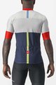 CASTELLI Cyklistický dres s krátkým rukávem - SEZIONE - ivory/modrá/červená