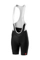 CASTELLI Cyklistické kalhoty krátké s laclem - VELOCISSIMA LADY - černá
